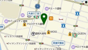 フォーラム盛岡8・9・10の地図画像