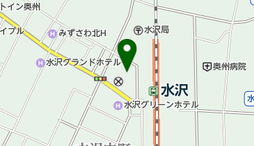 水沢信用金庫駅前支店の地図画像