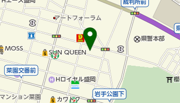 盛岡信用金庫大通支店の地図画像