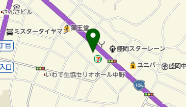 盛岡信用金庫東支店の地図画像
