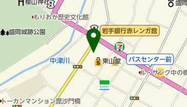 みずほ銀行盛岡支店の地図画像