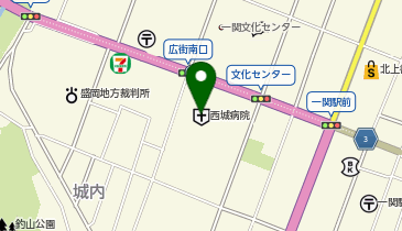 医療法人西城病院の地図画像