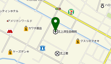 社会福祉法人恩賜財団済生会北上済生会病院の地図画像