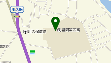 岩手県立盛岡第四高校の地図画像