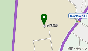 岩手県立盛岡農業高校の地図画像