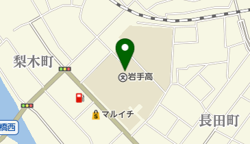 私立岩手高校の地図画像