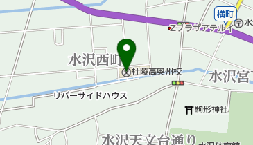 岩手県立杜陵高校奥州校の地図画像