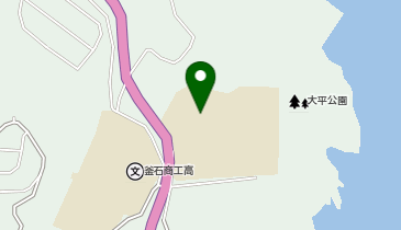 釜石市立大平中学校の地図画像