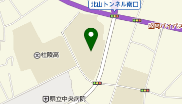 盛岡市立上田中学校の地図画像