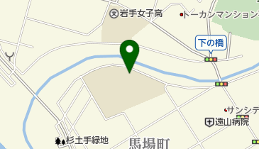 盛岡市立下橋中学校の地図画像