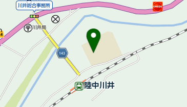 宮古市立川井中学校の地図画像