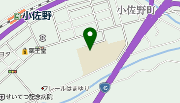 釜石市立小佐野小学校の地図画像