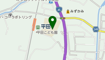 釜石市立平田小学校の地図画像