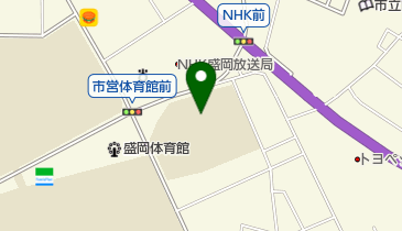 盛岡市立上田小学校の地図画像