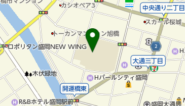 盛岡市立桜城小学校の地図画像