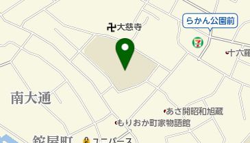 盛岡市立大慈寺小学校の地図画像