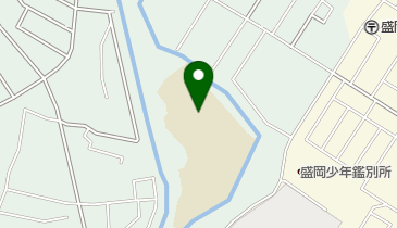 盛岡市立月が丘小学校の地図画像