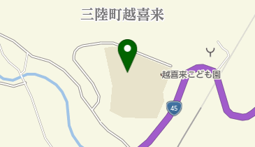 大船渡市立越喜来小学校の地図画像