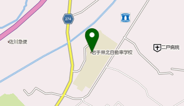 岩手県北自動車学校の地図画像