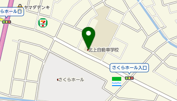 北上自動車学校の地図画像