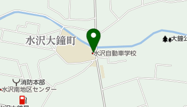 水沢自動車学校の地図画像