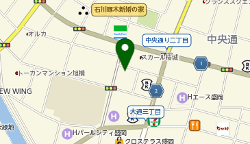 盛岡情報ビジネス&デザイン専門学校の地図画像