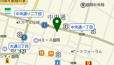 盛岡公務員法律専門学校の地図画像