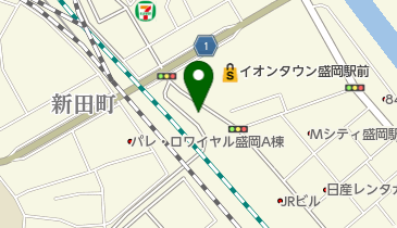 盛岡ヘアメイク専門学校の地図画像