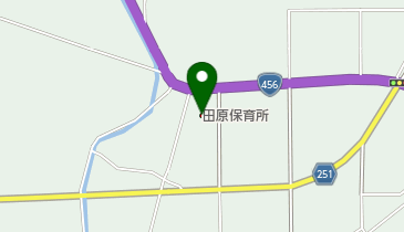 奥州市立田原保育所の地図画像