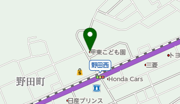 甲東こども園の地図画像