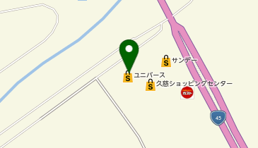 ユニバース久慈SC店の地図画像