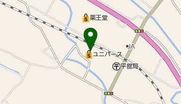 ユニバース西根店の地図画像