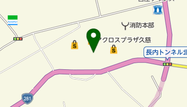 ジョイス久慈長内店の地図画像