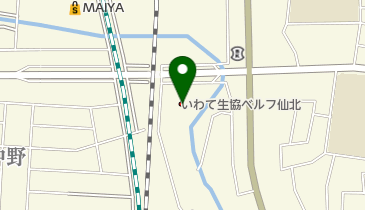 ベルフ仙北の地図画像