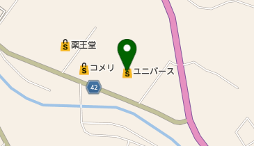 ユニバース軽米店の地図画像