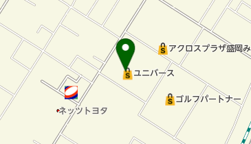 ユニバース盛岡みたけ店の地図画像