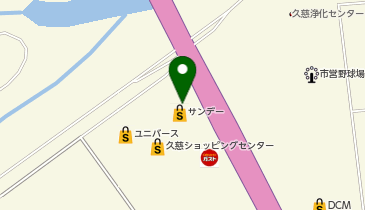 サンデー久慈長内店の地図画像