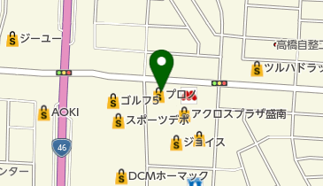 プロノ 盛岡南店の地図画像