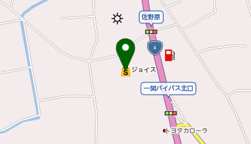 ダルマジョイフルタウン平泉店の地図画像