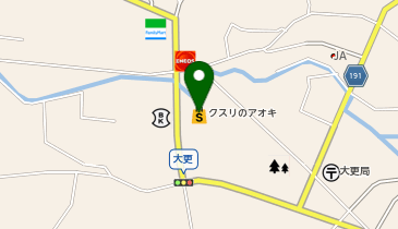 クスリのアオキ大更店の地図画像