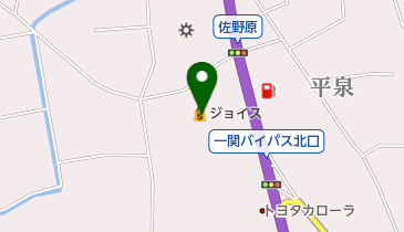 ジョイフルタウン平泉の地図画像