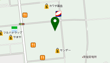 ハニーズ水沢店の地図画像