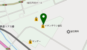 マックハウスイオンタウン釜石店の地図画像