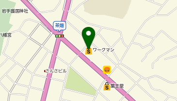 ワークマンプラス盛岡中野店の地図画像