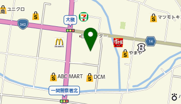 上州屋一関店の地図画像