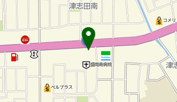 本間ゴルフ盛岡店の地図画像