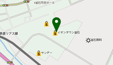 メガスポーツイオンタウン釜石店の地図画像