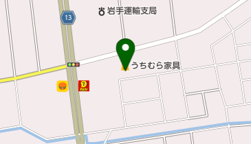 うちむら家具FARI100MORIOKAの地図画像