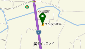 うちむら家具FARI100KITAKAMIの地図画像