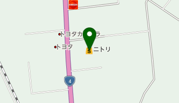 ニトリ水沢店の地図画像